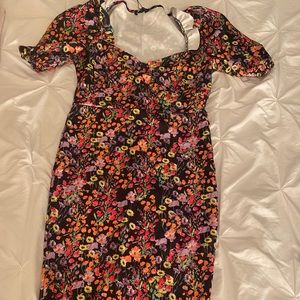 Black floral dress